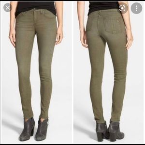 Rag & Bone Olive Green Skinny Pants